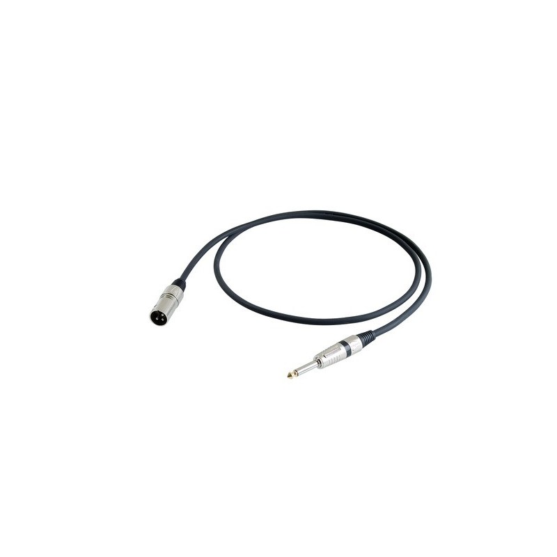 PROEL STAGE STAGE295LU1 STAGE Series kabel niezbalansowany wtyk XLRm 3pin - wtyk Jack 6.3 mono, dł. 1m